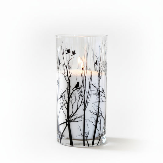 Vogue Candles Noir 10" Vase + 5 Lbs. Granules Bundle