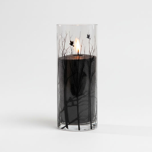 Vogue Candles Noir 12" Vase + 5 Lbs. Granules Bundle