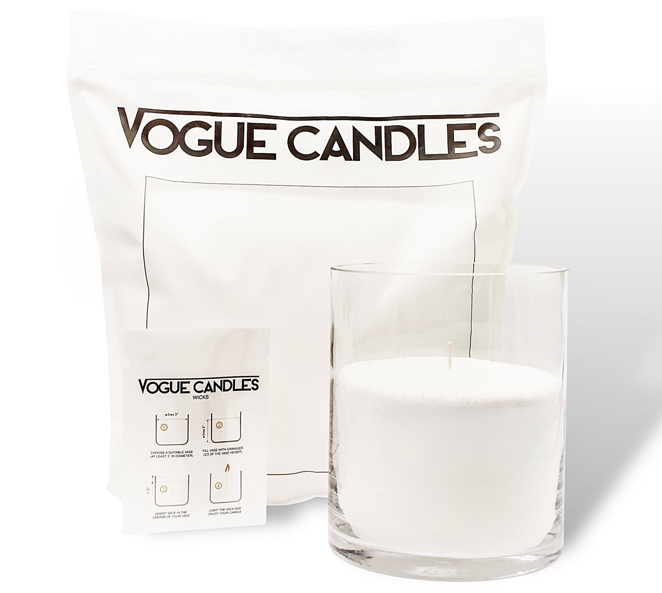 Vogue Candles | Set of Granules and Wicks