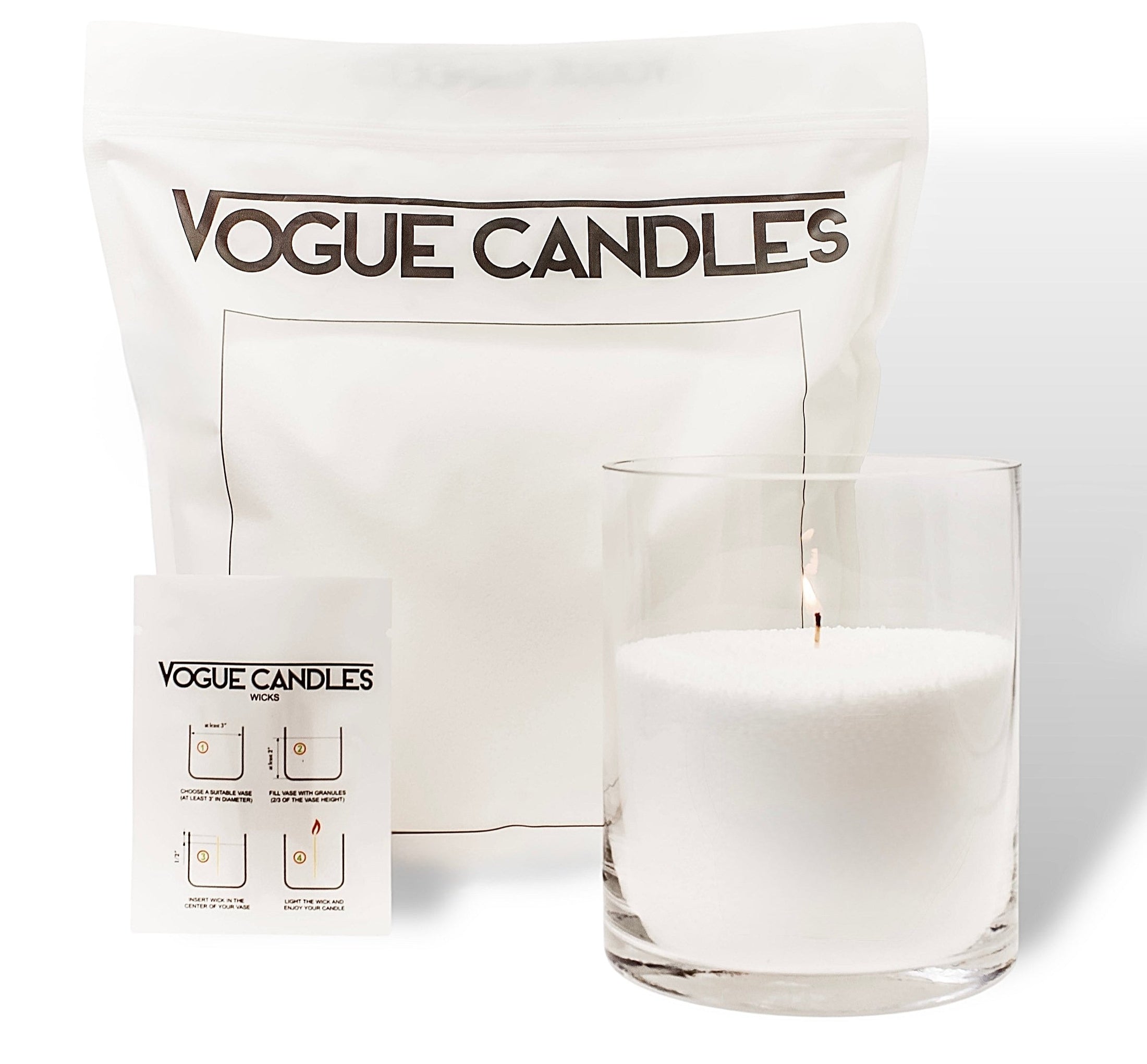 Vogue Candles | Set of Granules and Wicks