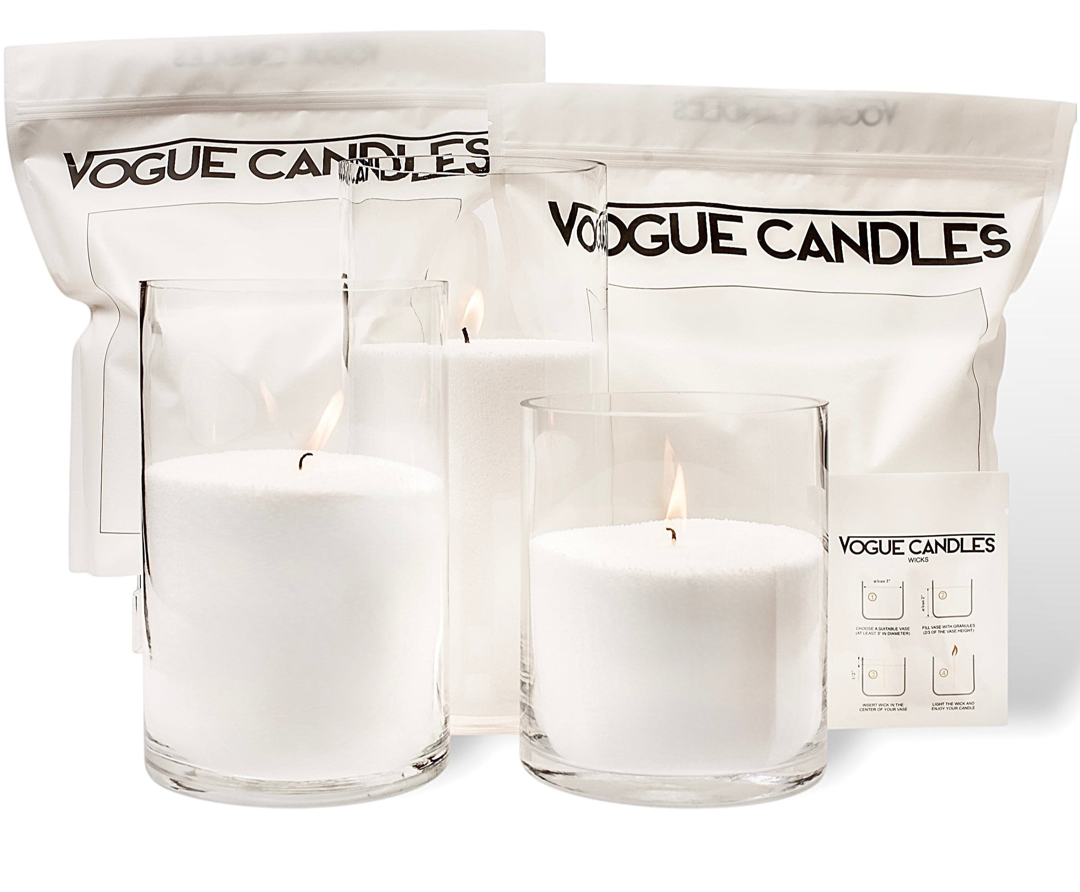 Vogue Candles | Set of Granules and Wicks