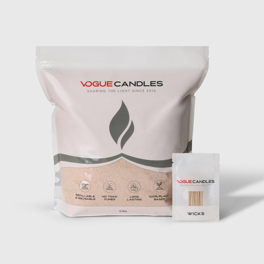 5lb Bag Wax Granules + 50 Wicks