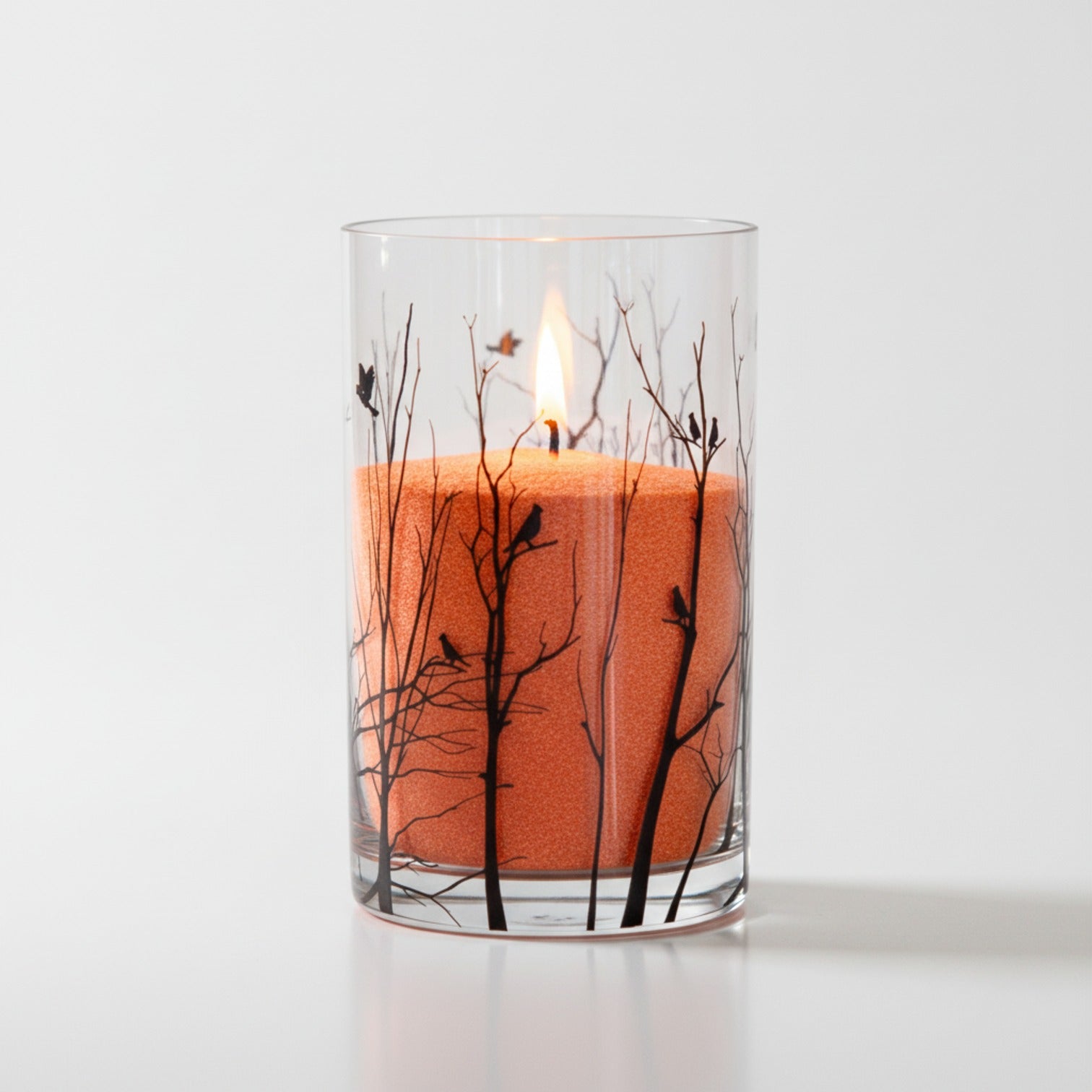 Vogue Candles Noir 8" Vase + 2 Lbs. Granules Bundle