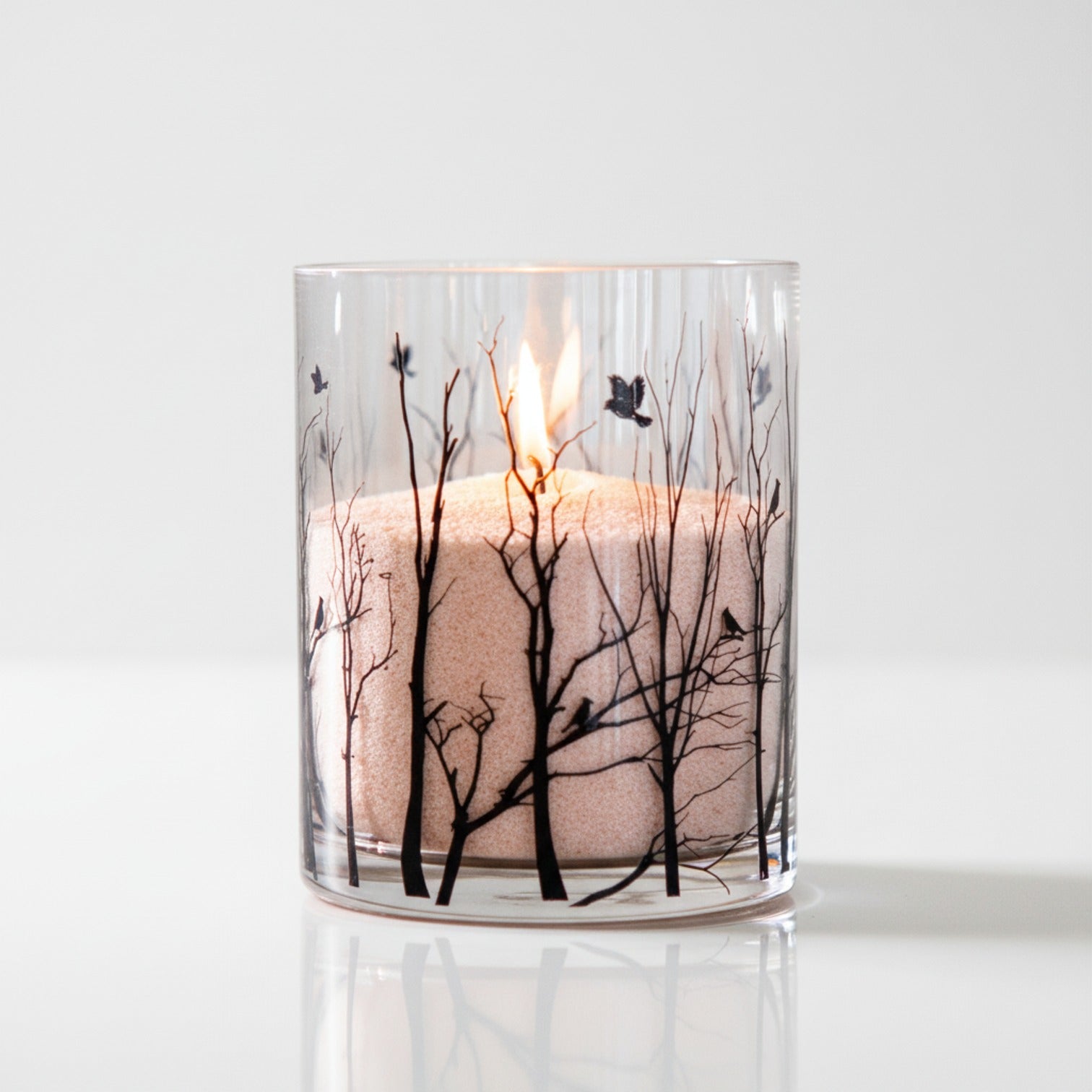 Vogue Candles Noir 6" Vase + 1 Lbs. Granules Bundle