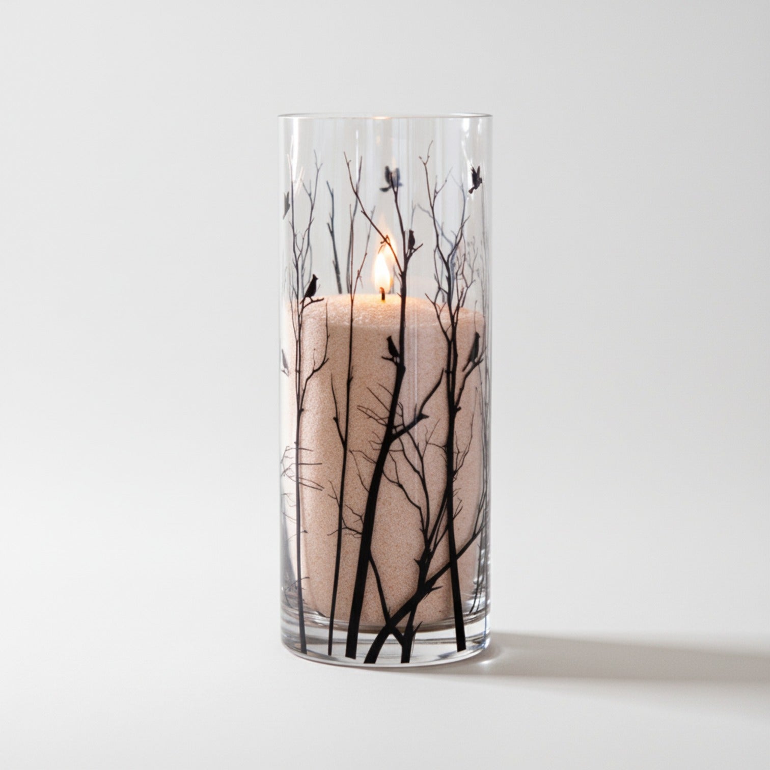 Vogue Candles Noir 12" Vase + 5 Lbs. Granules Bundle